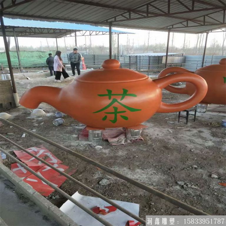 紫銅景觀茶壺，流水茶壺，景區(qū)天壺