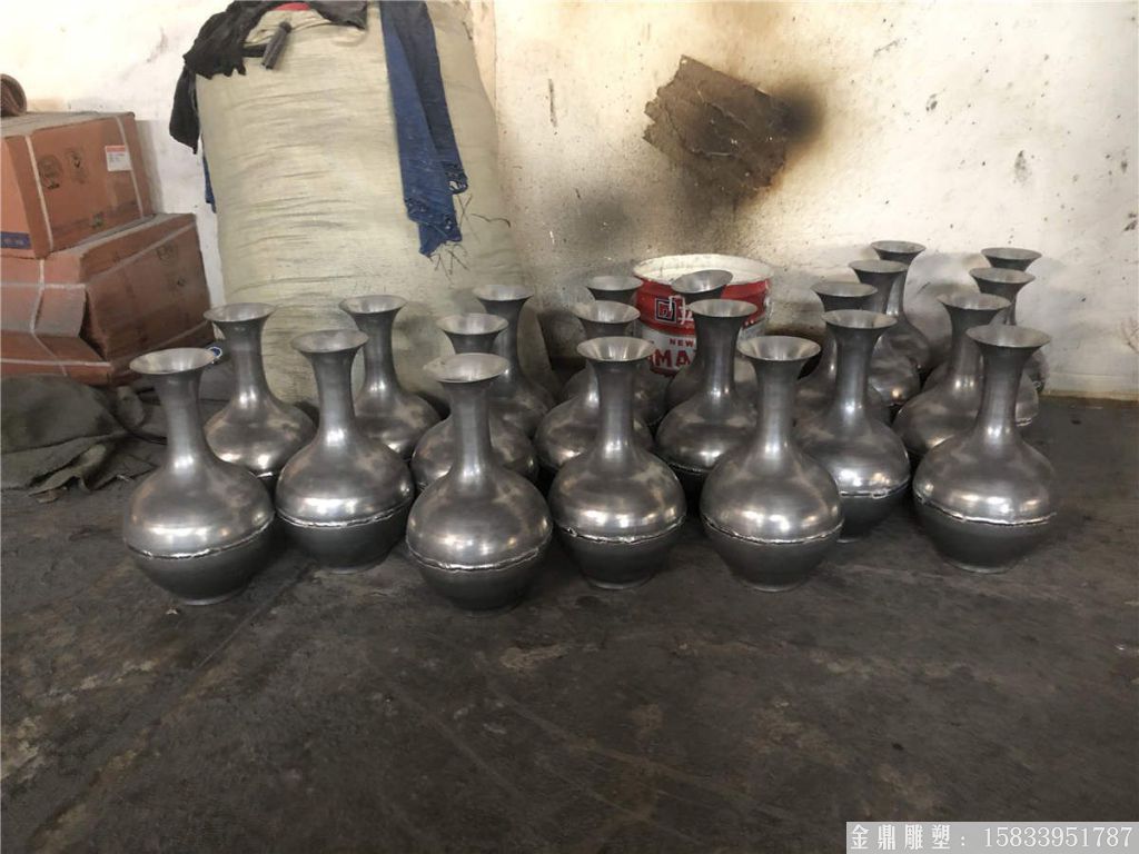 不銹鋼花瓶雕塑 廠家來圖定制